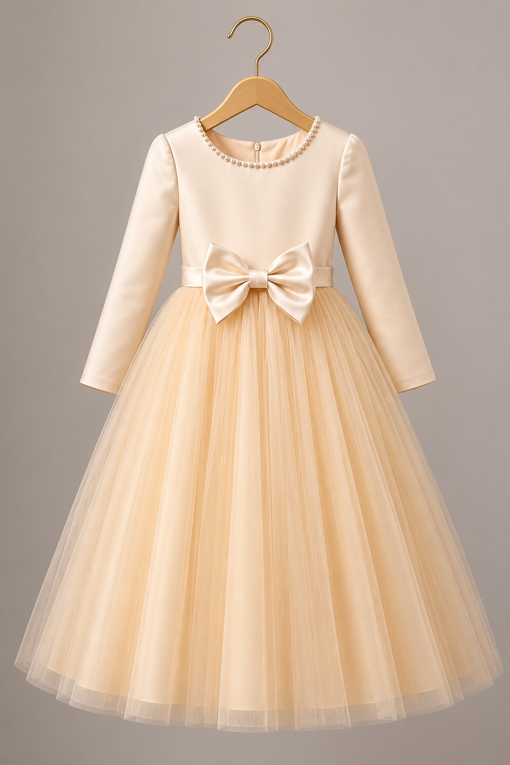 Ivory Whisper Bow Gown