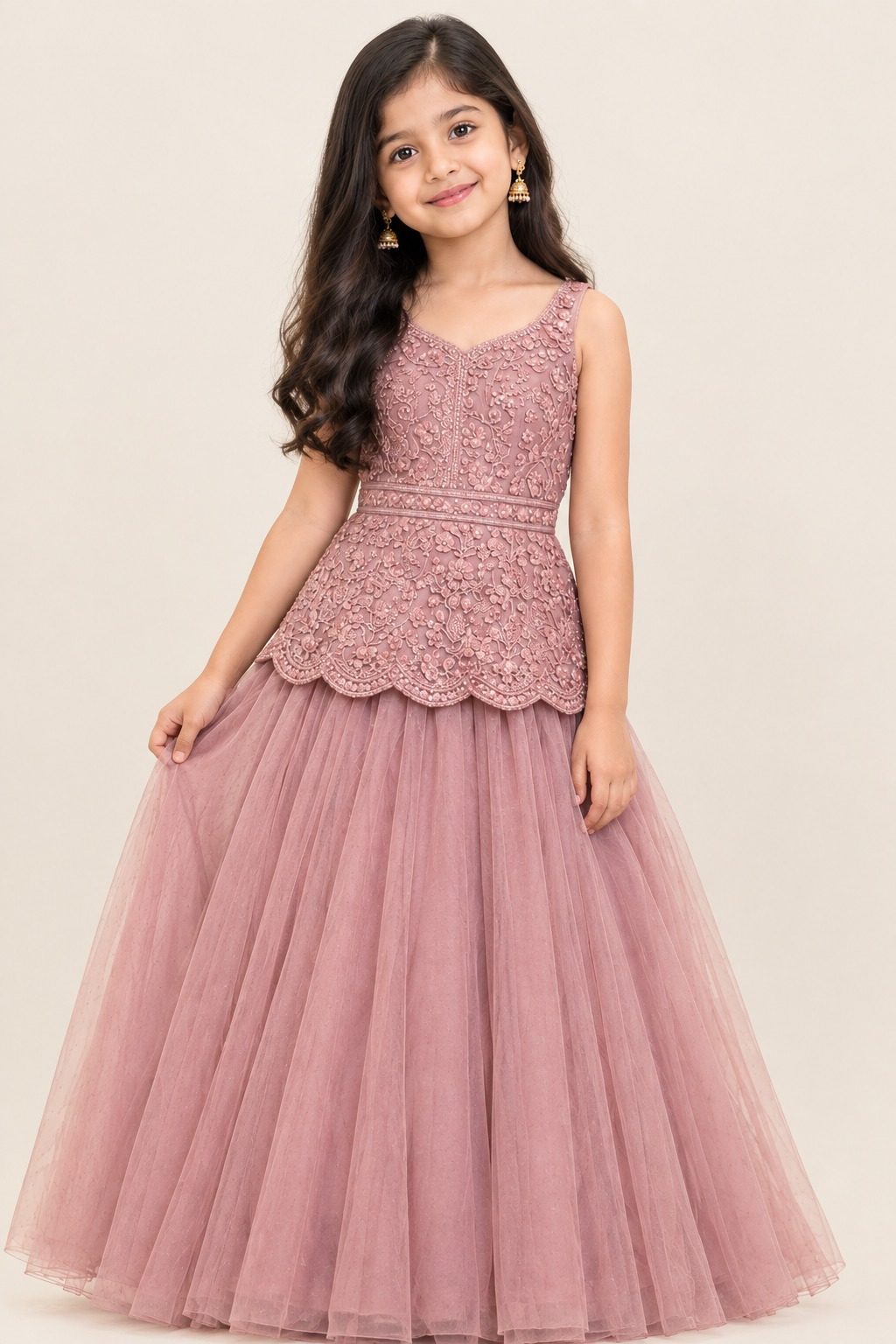 Rosé Blossom Princess Gown